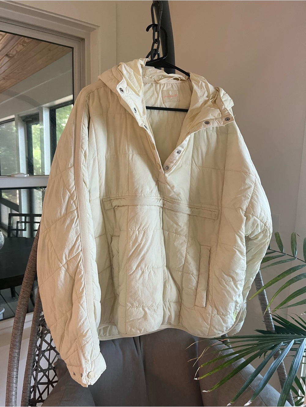 FP Movement by Free People Pippa Cream Pullover Puffer Jacket - Picture 6 of 7